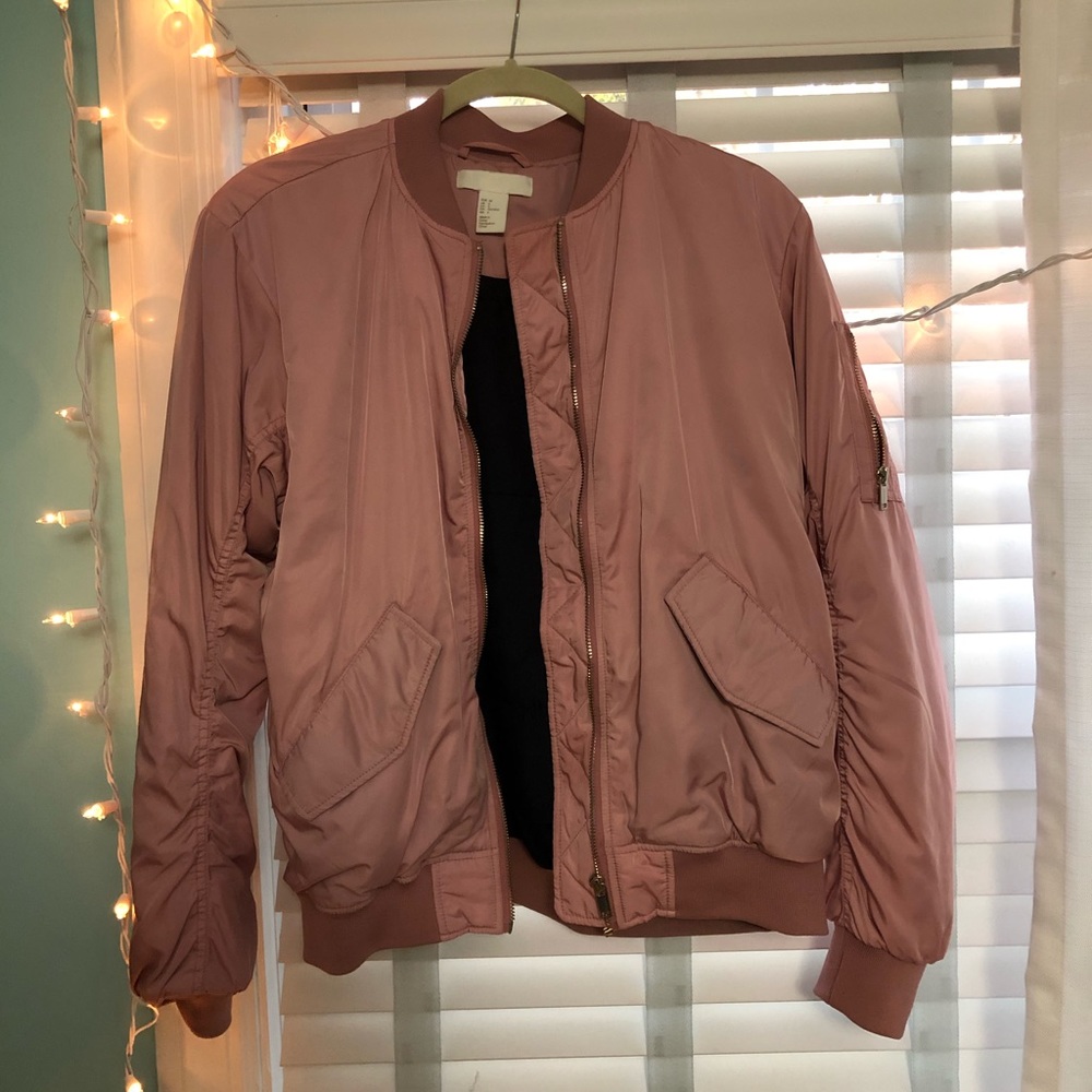 H&M Pink Bomber Jacket